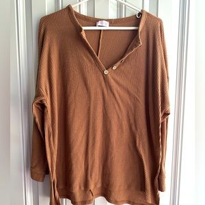 Ribbed oversized sweater